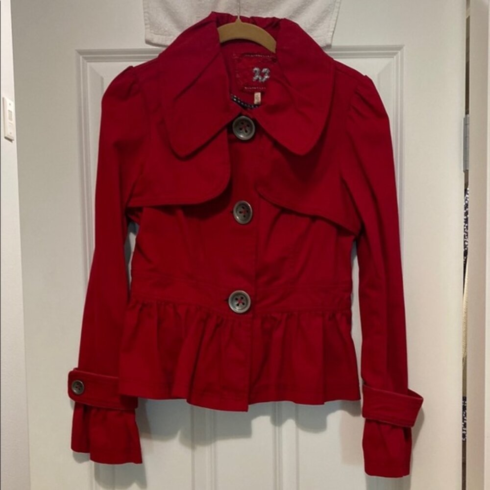 22-Stylish Red Button-Up Jacket